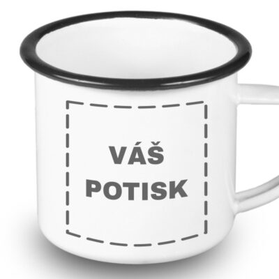 Plecháček s vlastním potiskem - Černý lem